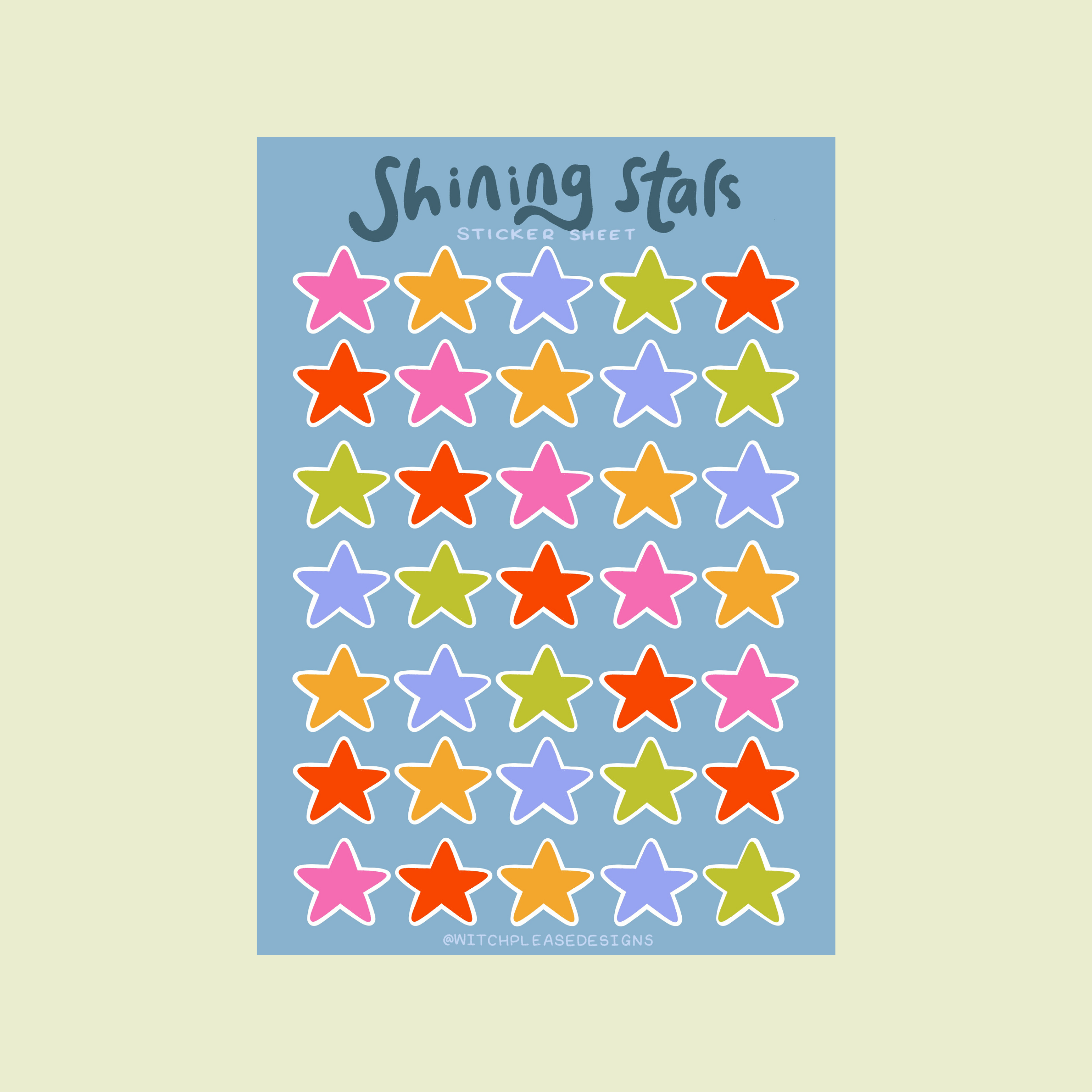 Shining Stars Sticker Sheet