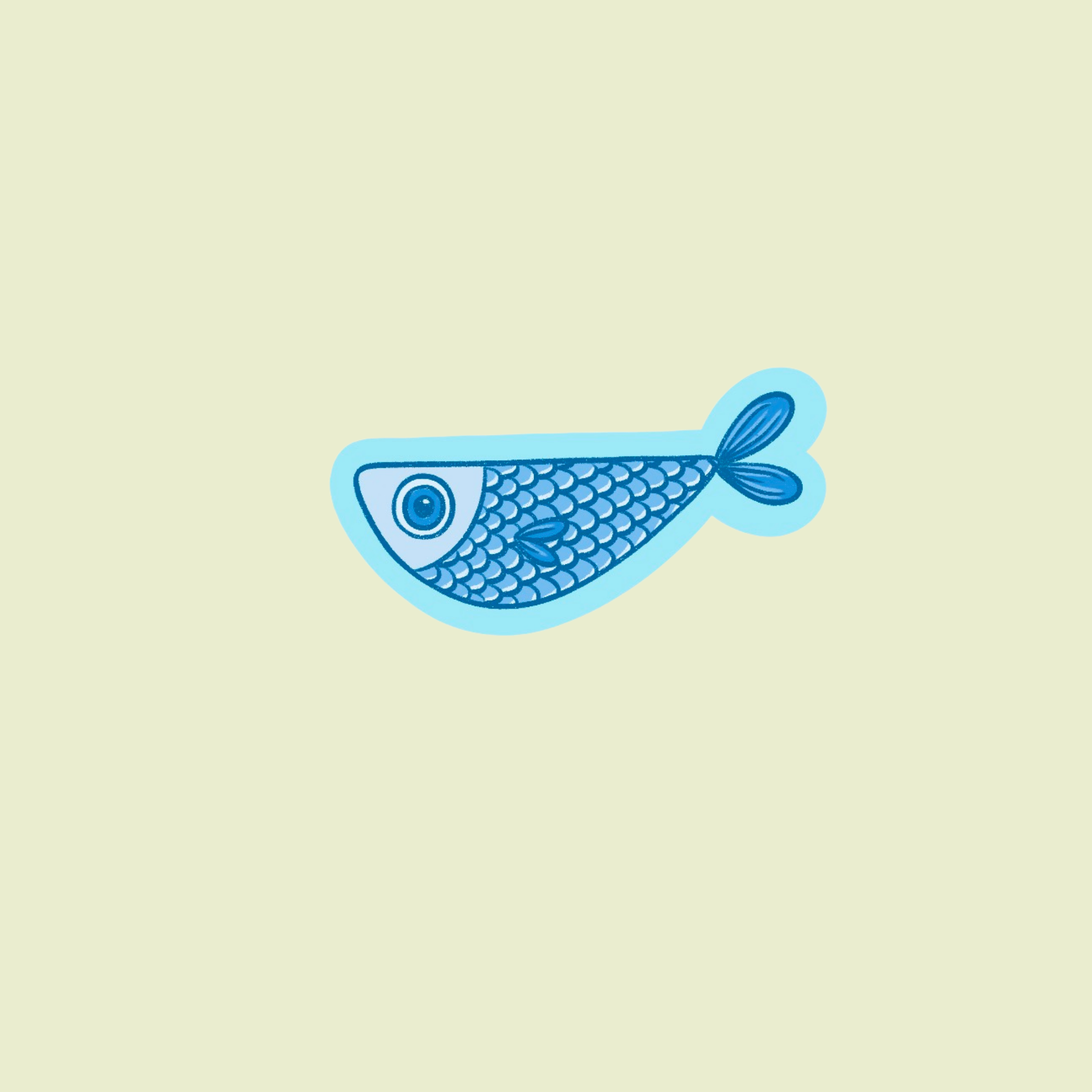 Single Fish Sticker