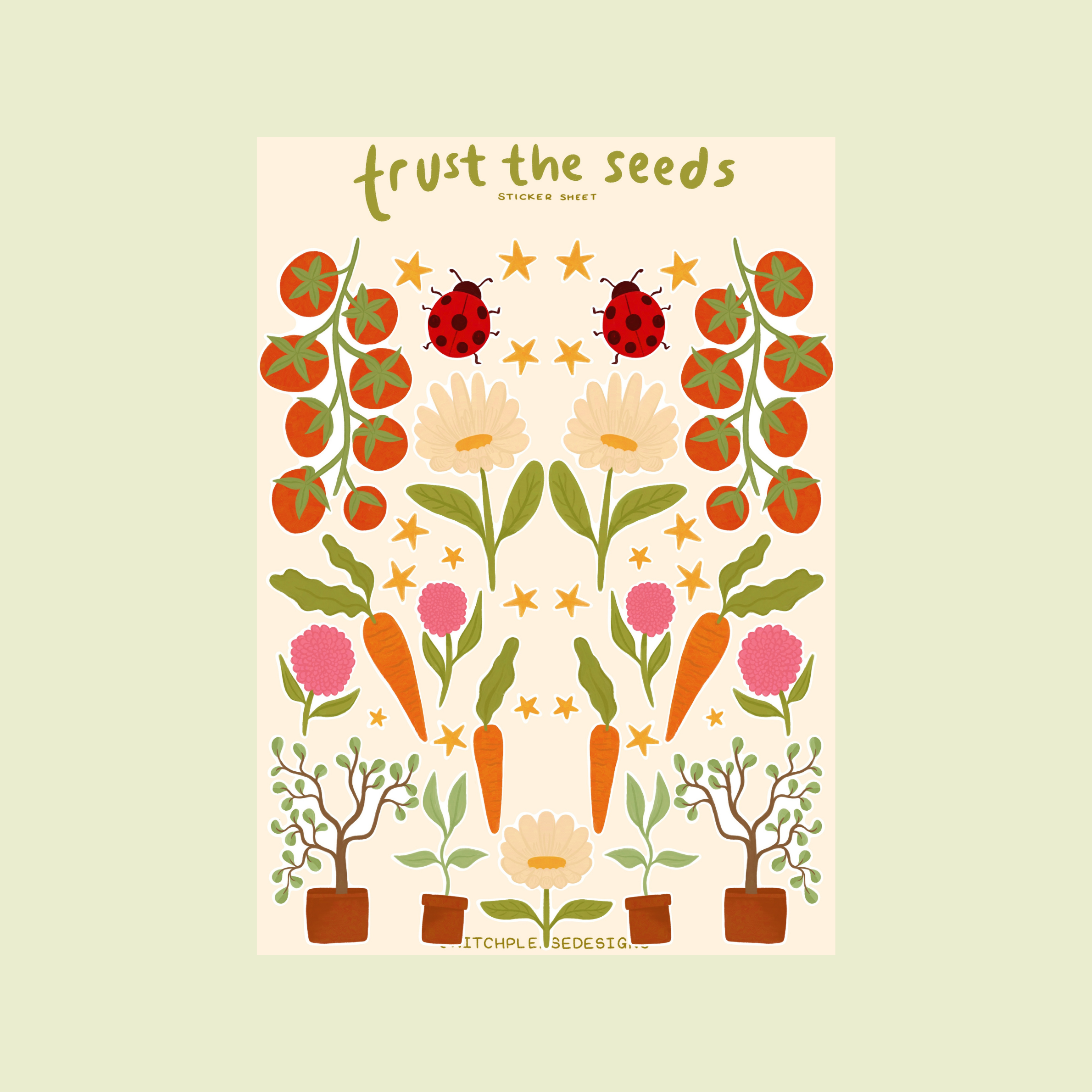 Trust the Seeds Sticker Sheet