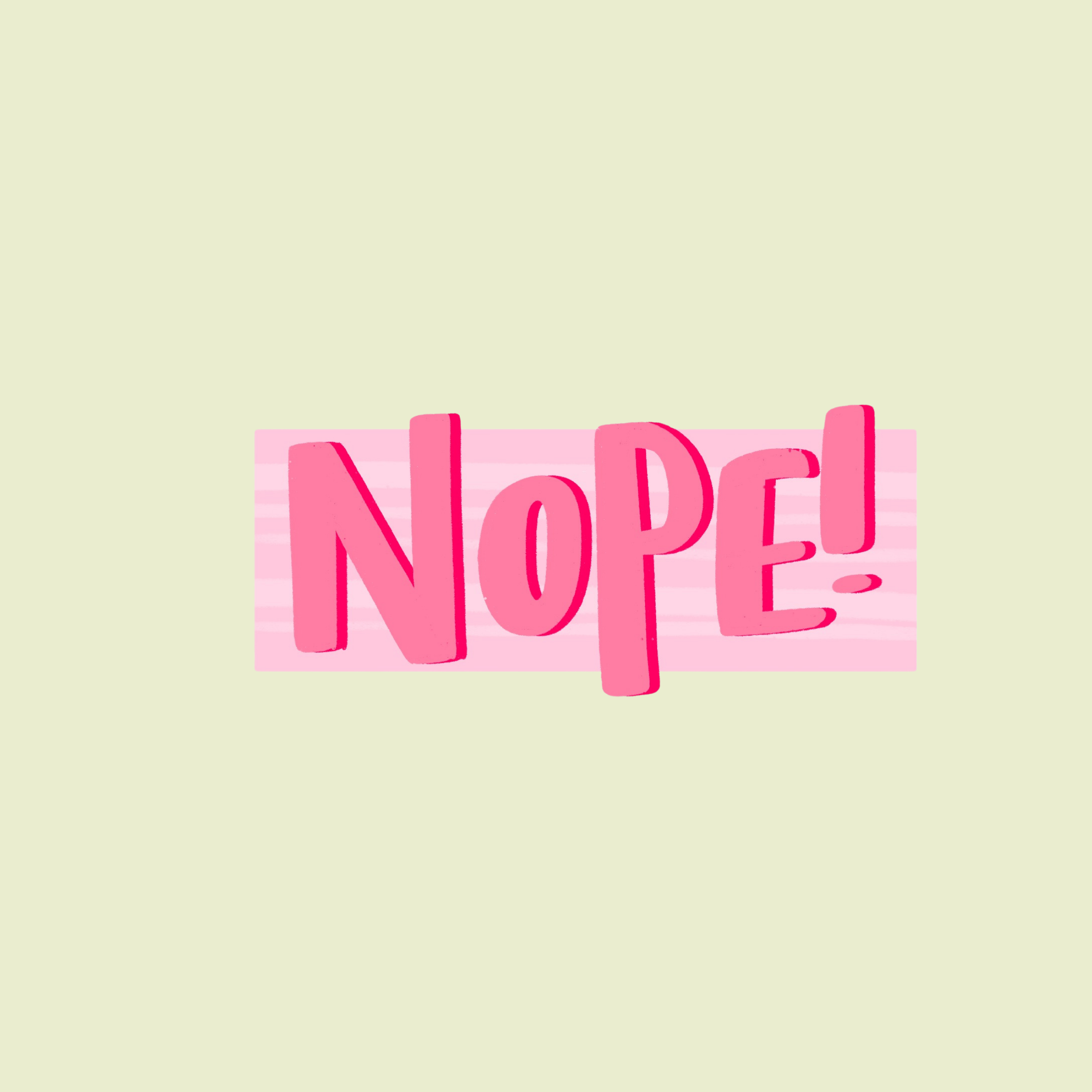Nope! Sticker