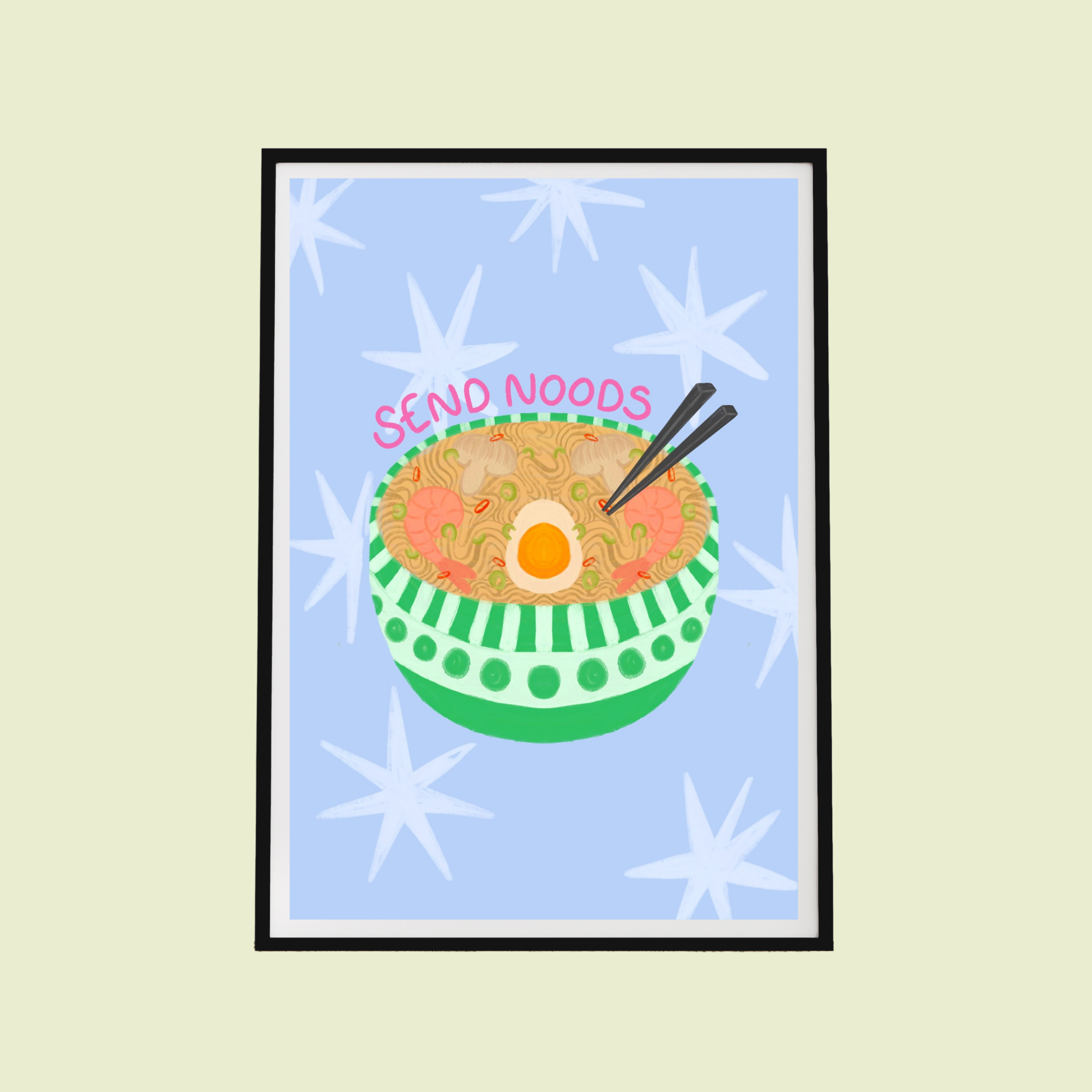 Send Noods Art Print