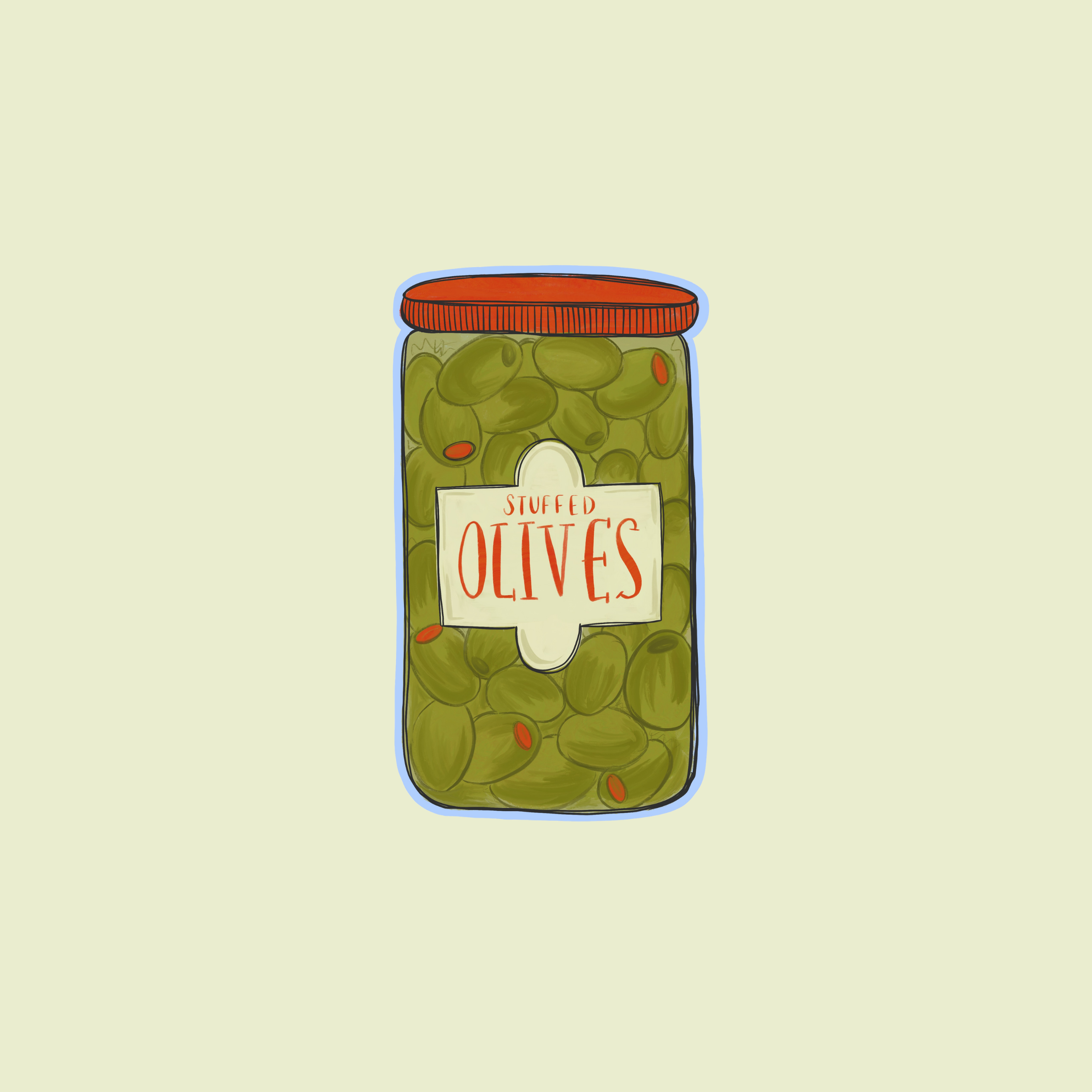 Jar of Olives Sticker