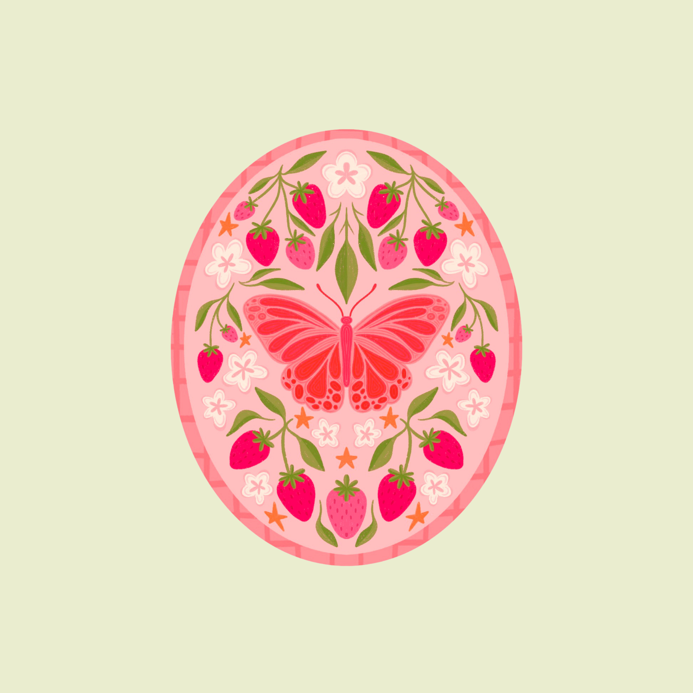 Butterfly Artwork Sticker