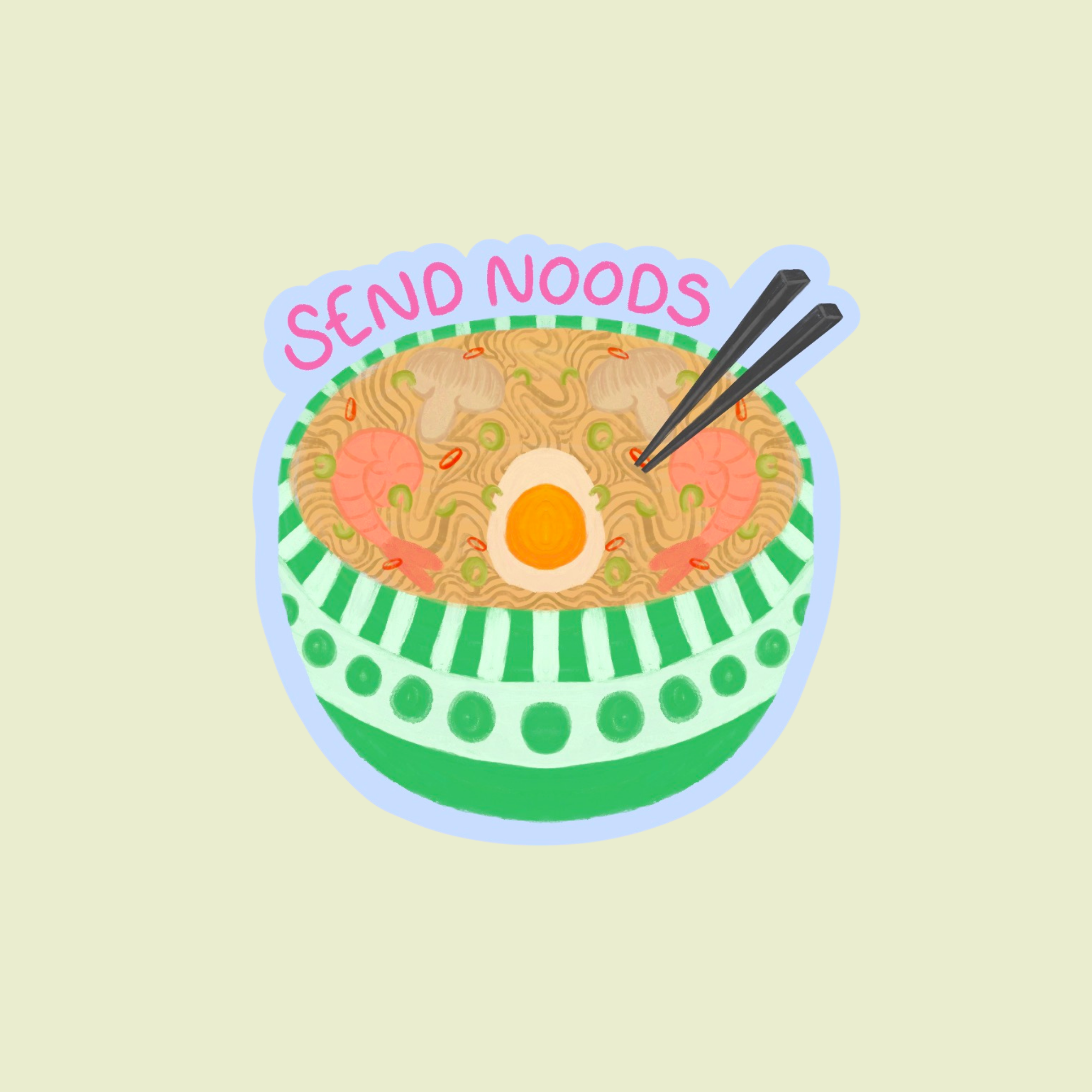 Send Noods Sticker