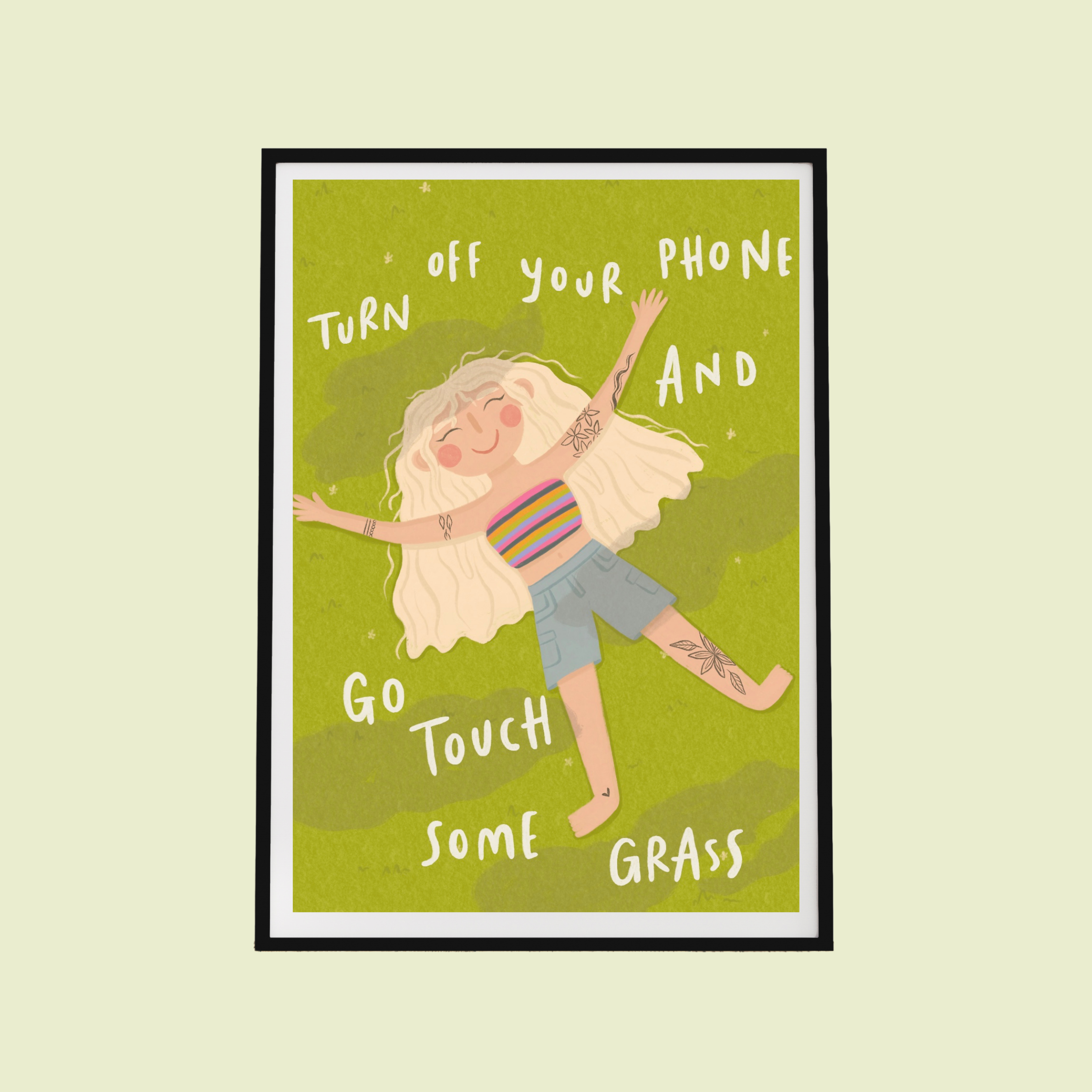 Turn Off Your Phone Art Print